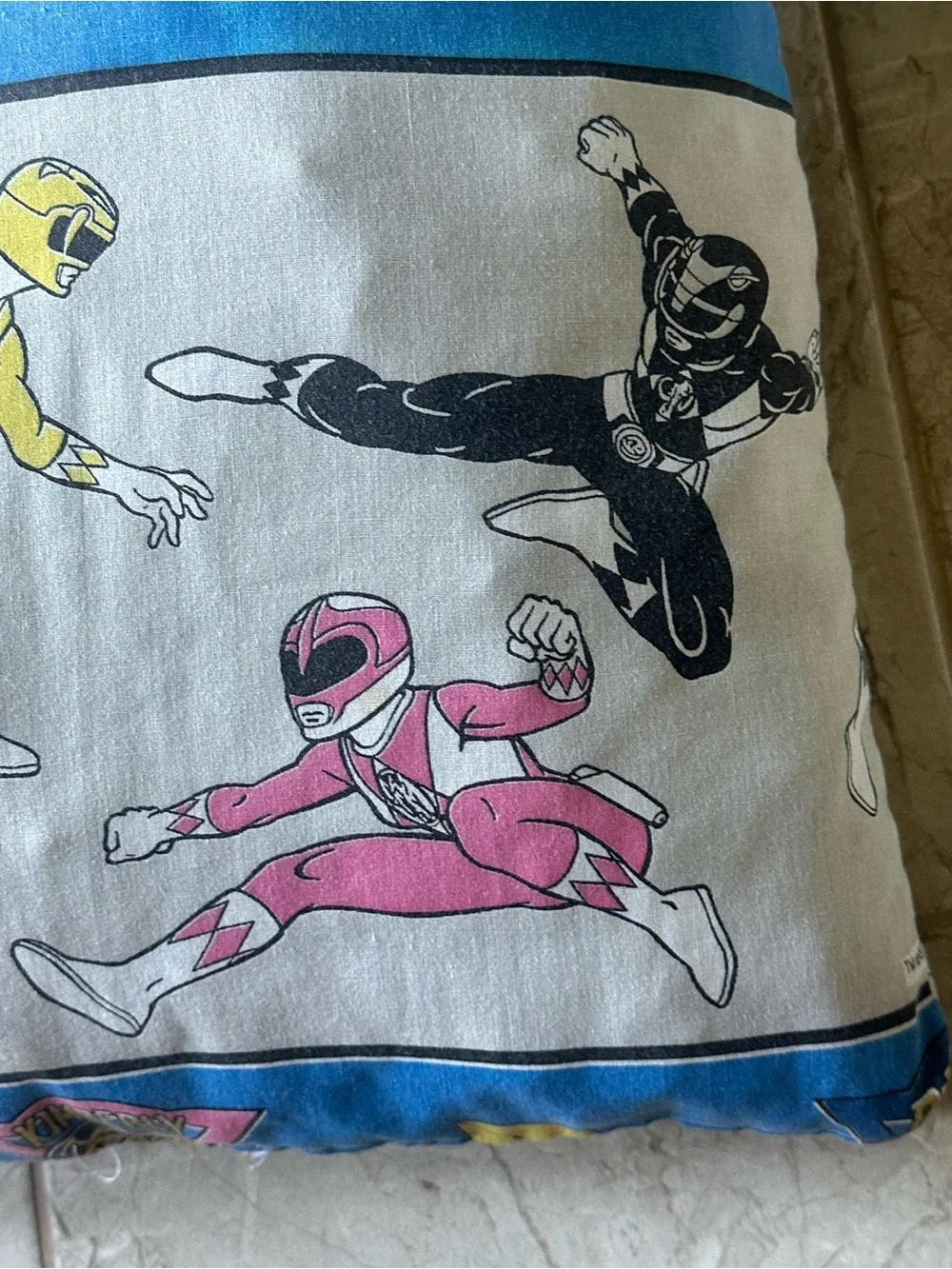 1994 Power Rangers Vintage Pillow 20x22